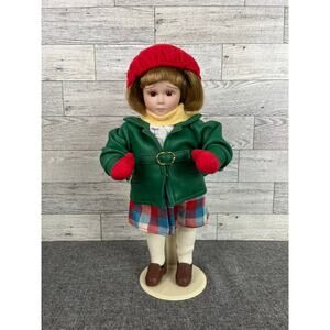 Heidi Ott 11" ROCKWELL Saturday Evening Post Girl Doll DOCTOR Scene Porcelain as